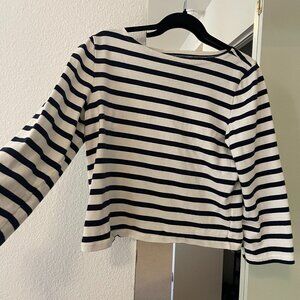 J Crew striped 3/4 sleeve